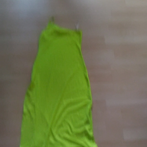 SHEIN Neon Green One-Shoulder Dress - Picture 2 of 2